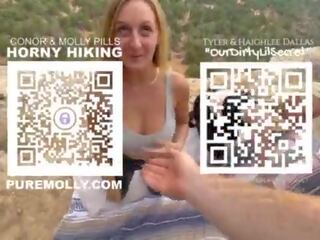 Hiking turns Naughty with Molly Pills and Haighlee Dallas - hot to trot Hiking - POV 4K