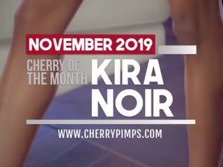 Classy Ebony deity Kira Noir Enjoys Solo Fingering Her Tight Pussy