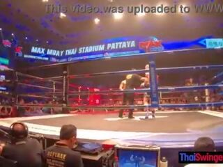 Muay Thai fight night and lustful adult video immediately following for this big ass Thai darling hottie