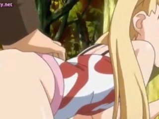Blonde goddess Anime Gets Pounded