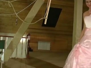 Glorious young blonde bride has hardcore anal