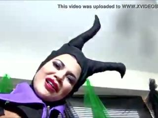 COSPLAY BABES Maleficent Playing Solo