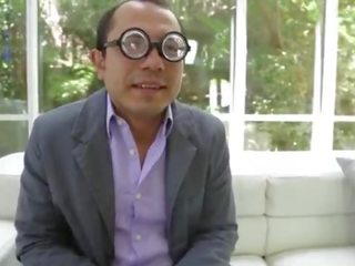 Mexican nerd fucks a damsel from his office!