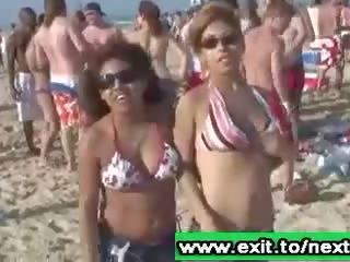 Beach Party with drunk extraordinary next door girls clip